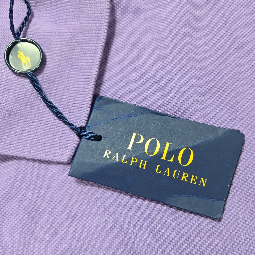 Ralph Lauren Polo Shirt Womens XS Classic Fit Wisteria Purple Short Sleeve NWT - Picture 3 of 10